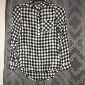 Black and white blouse